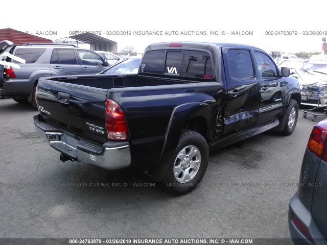 5TEJU62N17Z361655 - 2007 TOYOTA TACOMA DOUBLE CAB PRERUNNER BLACK photo 4
