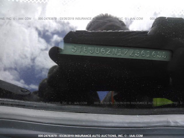 5TEJU62N17Z361655 - 2007 TOYOTA TACOMA DOUBLE CAB PRERUNNER BLACK photo 9