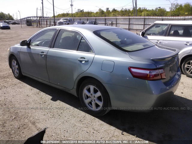 4T1BE46K07U651007 - 2007 TOYOTA CAMRY NEW GENERAT CE/LE/XLE/SE GREEN photo 3