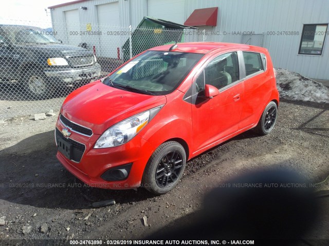 KL8CA6S97FC818141 - 2015 CHEVROLET SPARK LS RED photo 2