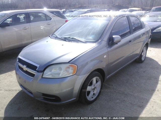 KL1TG56647B060774 - 2007 CHEVROLET AVEO LT SILVER photo 2