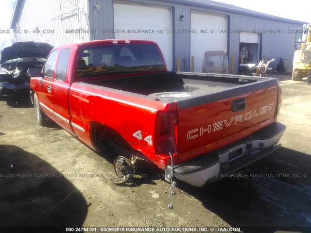 1GCEK19B57Z118271 - 2007 CHEVROLET SILVERADO K1500 CLASSIC RED photo 3