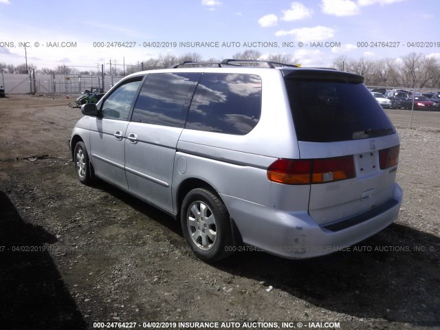 5FNRL18993B075017 - 2003 HONDA ODYSSEY EXL SILVER photo 3