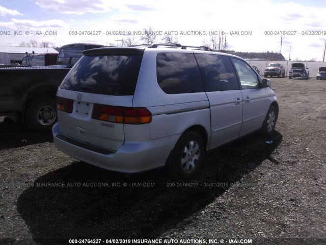 5FNRL18993B075017 - 2003 HONDA ODYSSEY EXL SILVER photo 4