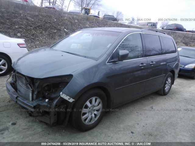 5FNRL38758B413126 - 2008 HONDA ODYSSEY EXL GRAY photo 2