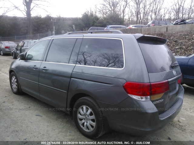 5FNRL38758B413126 - 2008 HONDA ODYSSEY EXL GRAY photo 3