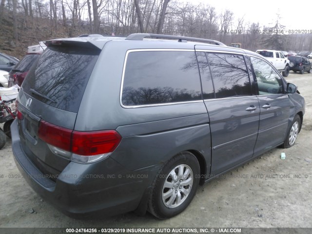 5FNRL38758B413126 - 2008 HONDA ODYSSEY EXL GRAY photo 4