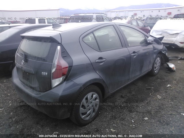 JTDKDTB32F1100898 - 2015 TOYOTA PRIUS C BLACK photo 4