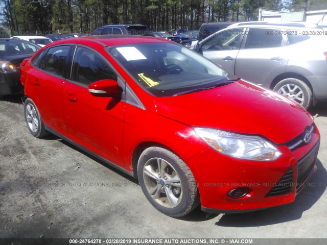 1FADP3F24DL161968 - 2013 FORD FOCUS SE RED photo 1