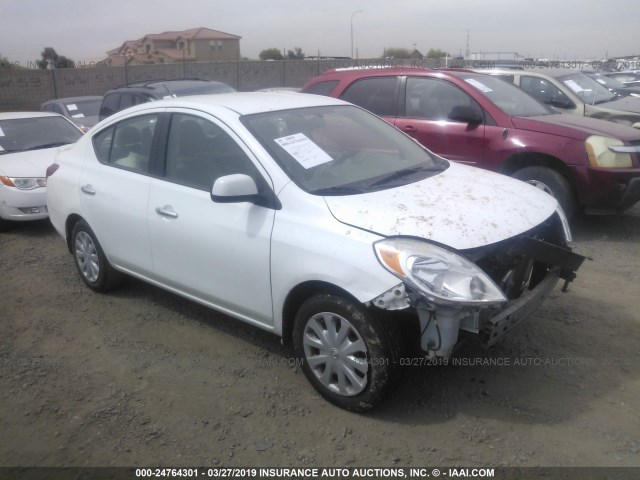 3N1CN7APXEK456965 - 2014 NISSAN VERSA S/S PLUS/SV/SL WHITE photo 1