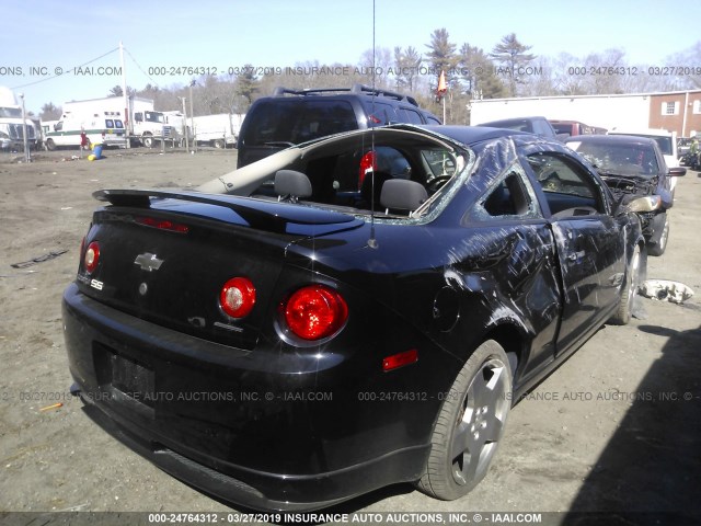 1G1AP18P777220091 - 2007 CHEVROLET COBALT SS SUPERCHARGED BLACK photo 4