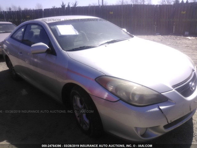 4T1CE38P86U655795 - 2006 TOYOTA CAMRY SOLARA SE/SLE SILVER photo 1