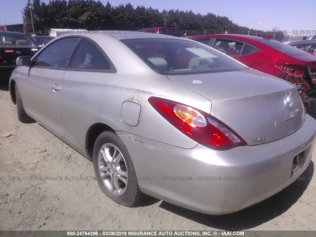 4T1CE38P86U655795 - 2006 TOYOTA CAMRY SOLARA SE/SLE SILVER photo 3