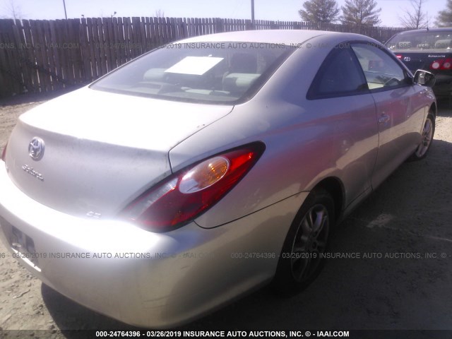 4T1CE38P86U655795 - 2006 TOYOTA CAMRY SOLARA SE/SLE SILVER photo 4