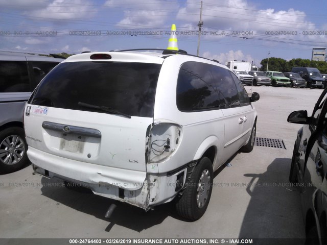 2C4GP44363R129280 - 2003 CHRYSLER TOWN & COUNTRY LX WHITE photo 4