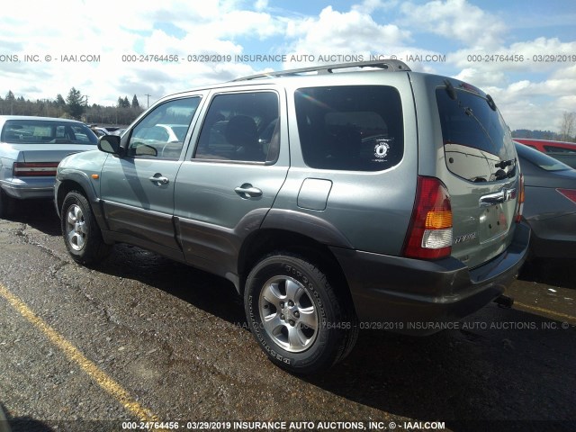 4F2YZ94143KM40568 - 2003 MAZDA TRIBUTE LX TEAL photo 3