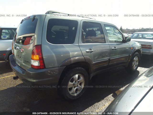 4F2YZ94143KM40568 - 2003 MAZDA TRIBUTE LX TEAL photo 4