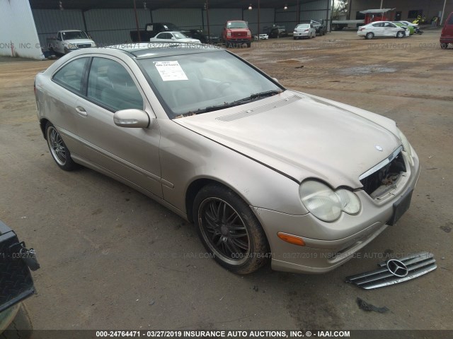 WDBRN64J94A600528 - 2004 MERCEDES-BENZ C 320 SPORT COUPE Champagne photo 1