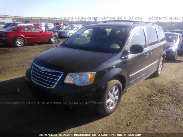 2A4RR5D12AR137522 - 2010 CHRYSLER TOWN & COUNTRY TOURING BLACK photo 2