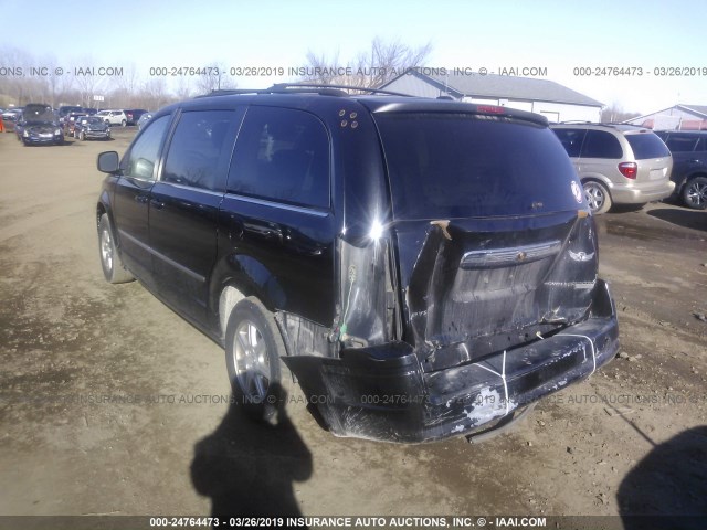 2A4RR5D12AR137522 - 2010 CHRYSLER TOWN & COUNTRY TOURING BLACK photo 3