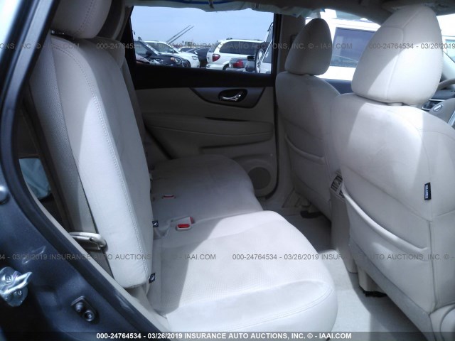 5N1AT2MT4FC915089 - 2015 NISSAN ROGUE S/SL/SV GRAY photo 8