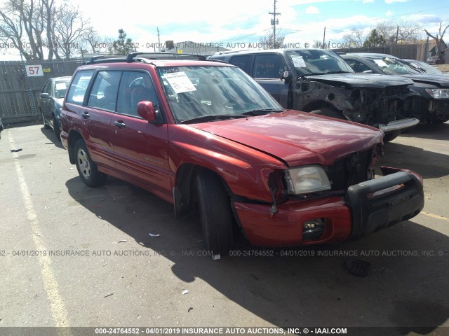 JF1SF65682H738131 - 2002 SUBARU FORESTER S RED photo 1