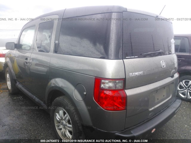 5J6YH28747L011398 - 2007 HONDA ELEMENT EX GRAY photo 3