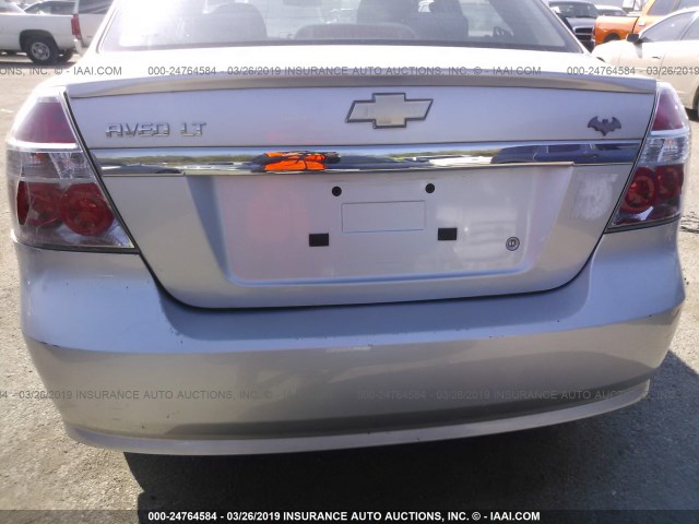 KL1TD5DE0BB143632 - 2011 CHEVROLET AVEO LS/LT Күміс фото 6