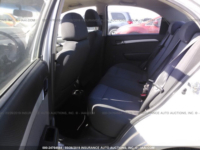KL1TD5DE0BB143632 - 2011 CHEVROLET AVEO LS/LT Күміс фото 8
