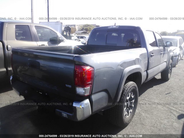 3TMDZ5BN0HM034994 - 2017 TOYOTA TACOMA DBL CAB/SR5/TRD SPORT/OR GRAY photo 4