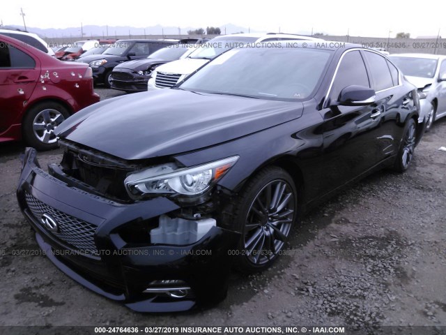 JN1BV7APXEM683729 - 2014 INFINITI Q50 PREMIUM/SPORT BLACK photo 2