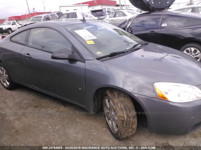 1G2ZH17N284223480 - 2008 PONTIAC G6 GT GRAY photo 1