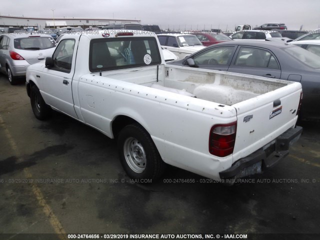 1FTYR10U64PA56457 - 2004 FORD RANGER WHITE photo 3