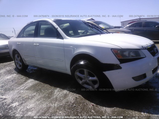 5NPEU46F97H172361 - 2007 HYUNDAI SONATA SE/LIMITED WHITE photo 1