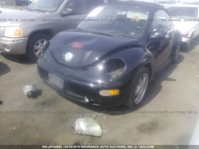 3VWDD21YX3M324190 - 2003 VOLKSWAGEN NEW BEETLE GLX 黑色 照片 2