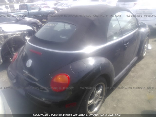 3VWDD21YX3M324190 - 2003 VOLKSWAGEN NEW BEETLE GLX 黑色 照片 4
