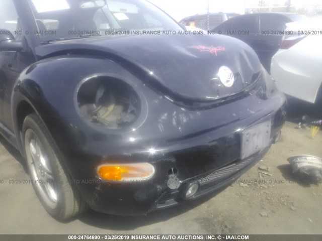 3VWDD21YX3M324190 - 2003 VOLKSWAGEN NEW BEETLE GLX 黑色 照片 6
