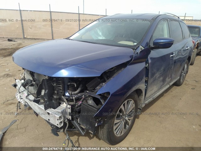 5N1DR2MM6HC624388 - 2017 NISSAN PATHFINDER S/SV/SL/PLATINUM BLUE photo 2