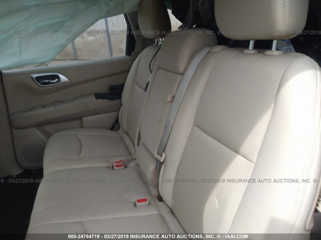 5N1DR2MM6HC624388 - 2017 NISSAN PATHFINDER S/SV/SL/PLATINUM BLUE photo 8