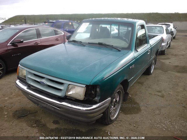 1FTCR10A3SUB21182 - 1995 FORD RANGER GREEN photo 2