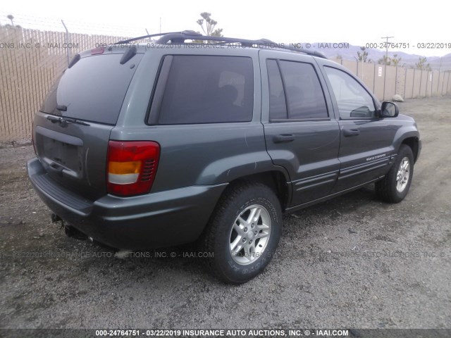 1J4GW48S64C308010 - 2004 JEEP GRAND CHEROKEE LAREDO/COLUMBIA/FREEDOM 绿色 照片 4
