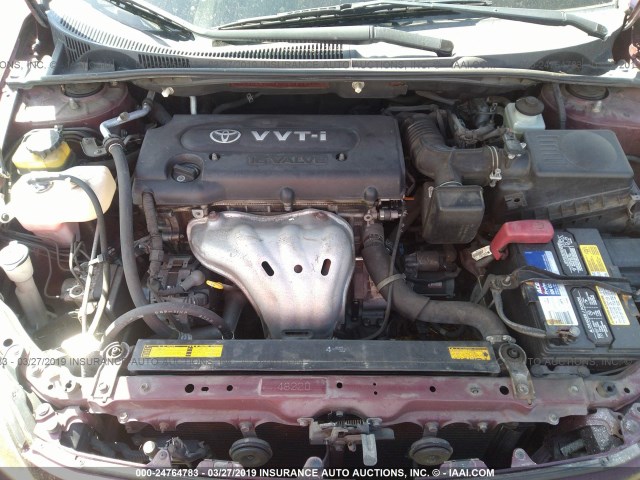 JTKDE177670219737 - 2007 TOYOTA SCION TC RED photo 10