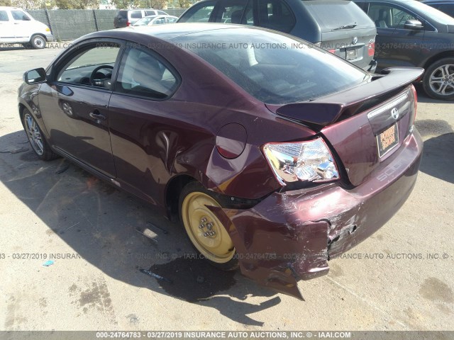 JTKDE177670219737 - 2007 TOYOTA SCION TC RED photo 3