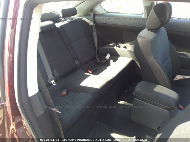 JTKDE177670219737 - 2007 TOYOTA SCION TC RED photo 8