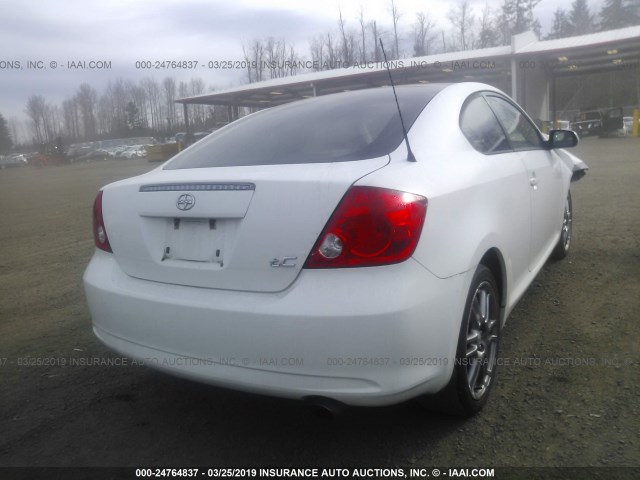 JTKDE177150046755 - 2005 TOYOTA SCION TC WHITE photo 4