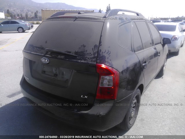 KNAFG528197221498 - 2009 KIA RONDO LX/EX BLACK photo 4