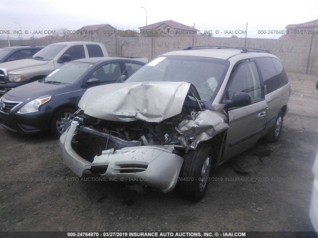 1A4GP45R46B706761 - 2006 CHRYSLER TOWN & COUNTRY  GOLD photo 2