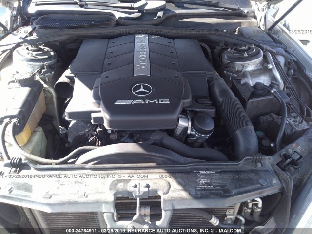 WDBNG73J22A232528 - 2002 MERCEDES-BENZ S 55 AMG SILVER photo 10