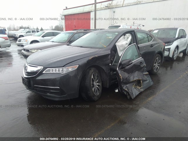 19UUB1F32GA009324 - 2016 ACURA TLX GRAY photo 2