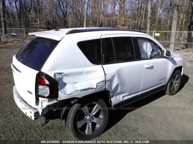 1C4NJDEB9HD177168 - 2017 JEEP COMPASS LATITUDE WHITE photo 4